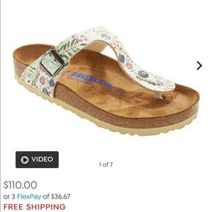 Floral Birkenstock’s sz 9